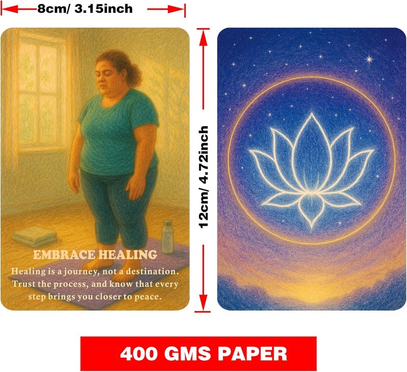 DPEHAKMK Karmic Healing Oracle Cards for Beginners, 75 Shadow Work and Soul Growth Oracle Deck for Releasing Past Wounds, Emotional Healing, Spiritual Awakening and Inner Transformation - Image 3